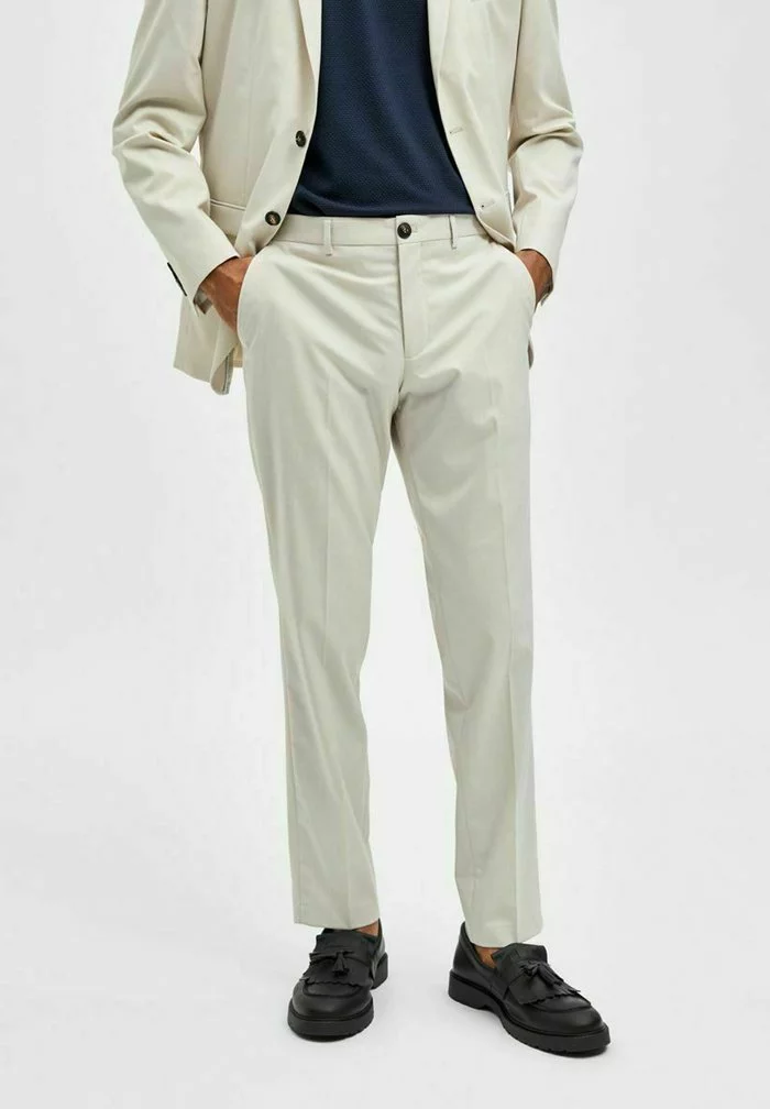 Selected Homme SLIM FIT - Chino - Whitecap Gray 1 Selected Homme SLIM FIT - Chino - Whitecap Gray
