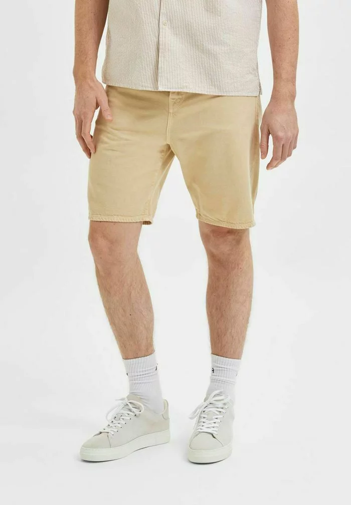 Selected Homme Short En Jean - Sand 1 Selected Homme Short En Jean - Sand