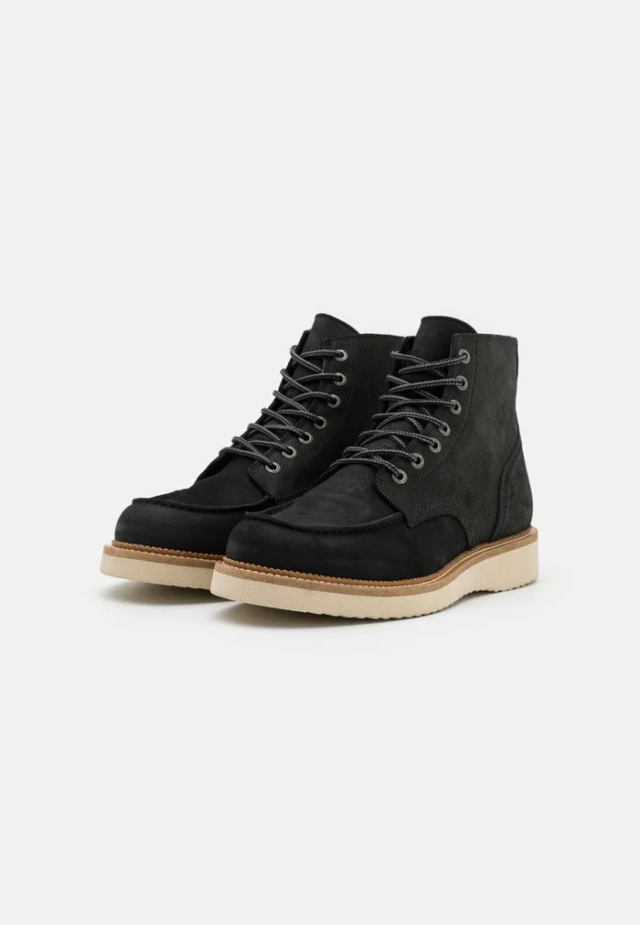 Selected Homme SLHTEO NEW MOC-TOE BOOT - Bottines à Lacets - Black 2 Selected Homme SLHTEO NEW MOC-TOE BOOT - Bottines à Lacets - Black – Image 2