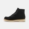 Selected Homme SLHTEO NEW MOC-TOE BOOT - Bottines à Lacets - Black
