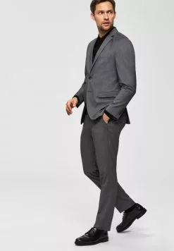 Selected Homme Pantalon De Costume - Dark Grey Melange 9 Selected Homme Pantalon De Costume - Dark Grey Melange -Selected Homme Soldes Boutique ad43a3506db644329e1c403d15d14bf4