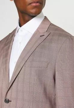 Selected Homme SLHSLIM KNOXLOGAN CHECK SUIT SET - Costume - Red Dahlia/white -Selected Homme Soldes Boutique ae5464779ca144a5bc54110b36706dc8