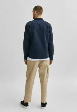 Selected Homme SLHLOOSETONY OVERSHIRT - Veste Mi-saison - Navy Blazer -Selected Homme Soldes Boutique aeec970184b44589891fe06e7dd8d9db