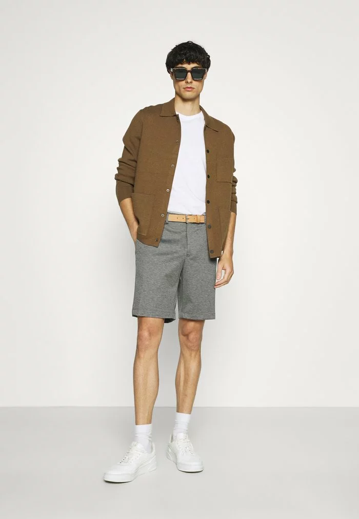 Selected Homme SLHAIDEN - Short - Medium Grey Melange 2 Selected Homme SLHAIDEN - Short - Medium Grey Melange – Image 2