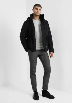 Selected Homme SLHVICTOR CREW NECK - Pullover - Light Grey Melange -Selected Homme Soldes Boutique b0aeb1d990034a7f8f3d37da76faea94