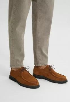 Selected Homme Chaussures à Lacets - Cognac