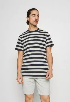 Selected Homme MAXWELL ONECK TEE - T-shirt Imprimé - Sky Captain/melange