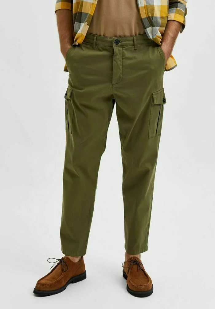 Selected Homme Pantalon Cargo - Winter Moss 1 Selected Homme Pantalon Cargo - Winter Moss