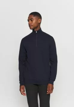 Selected Homme SLHBERG HALF ZIP - Pullover - Navy Blazer