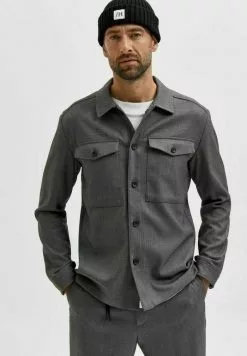Selected Homme HYBRID - Veste Légère - Grey Melange -Selected Homme Soldes Boutique b2e37b36e3c840499f3ce59fff5c56b1