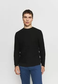 Selected Homme SLHCONRAD CREW NECK - Pullover - Black
