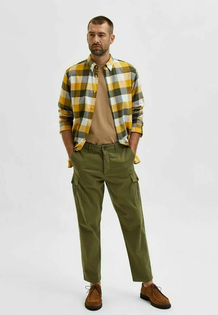 Selected Homme Pantalon Cargo - Winter Moss 2 Selected Homme Pantalon Cargo - Winter Moss – Image 2