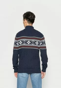 Selected Homme SLHFLAKE CABLE HIGH NECK - Pullover - Sky Captain -Selected Homme Soldes Boutique b3cc64af4a324af9a0b6bbe4ba5e0cf3