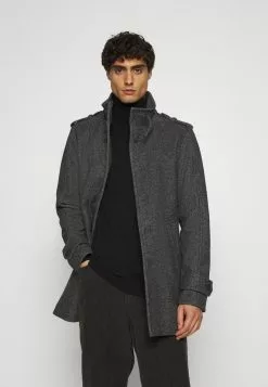 Selected Homme SLHNOAH COAT - Manteau Classique - Dark Grey/salt/pepper -Selected Homme Soldes Boutique b4331d3575e245b5aa5f2a6d3c63ffbd