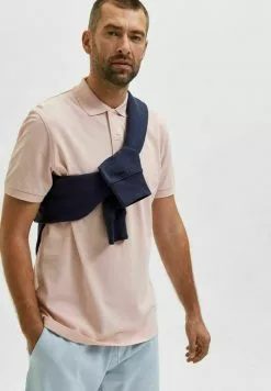 Selected Homme REGULAR FIT - Polo - Silver Pink -Selected Homme Soldes Boutique b48c684953684eeaa0c2291535bd2fbb