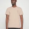 Selected Homme BROCK TEE - T-shirt Imprimé - Peach Whip