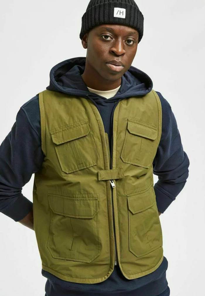 Selected Homme TAKTISCHE - Veste Sans Manches - Winter Moss 4 Selected Homme TAKTISCHE - Veste Sans Manches - Winter Moss – Image 4