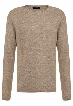 Selected Homme SLHROCKY CREW NECK - Pullover - Sepia Tint/light Grey Melange -Selected Homme Soldes Boutique b72a13bf038a468d8db2620eb6654aab