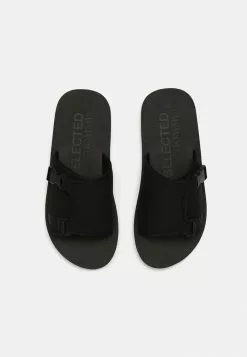 Selected Homme SLHNOLAN SLIDER - Mules - Black -Selected Homme Soldes Boutique b78cb838c92a4e359c5cfd593b4ef66a