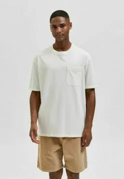 Selected Homme T-shirt Basique - Egret
