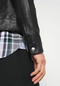 Selected Homme SLHICONIC BLOUSON - Veste En Cuir - Black -Selected Homme Soldes Boutique b8aecf7e64a240078a4e9b6bc0624d4b