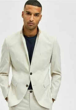 Selected Homme Blazer - Whitecap Gray -Selected Homme Soldes Boutique b8d53939fabe43ad9aa11df9d0b9f61a