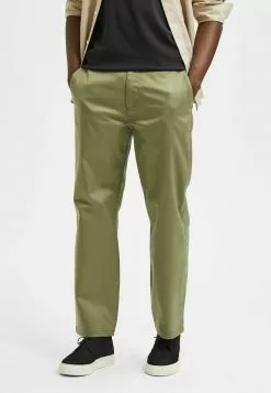 Selected Homme SLHLOOSE FLEX - Chino - Deep Lichen Green