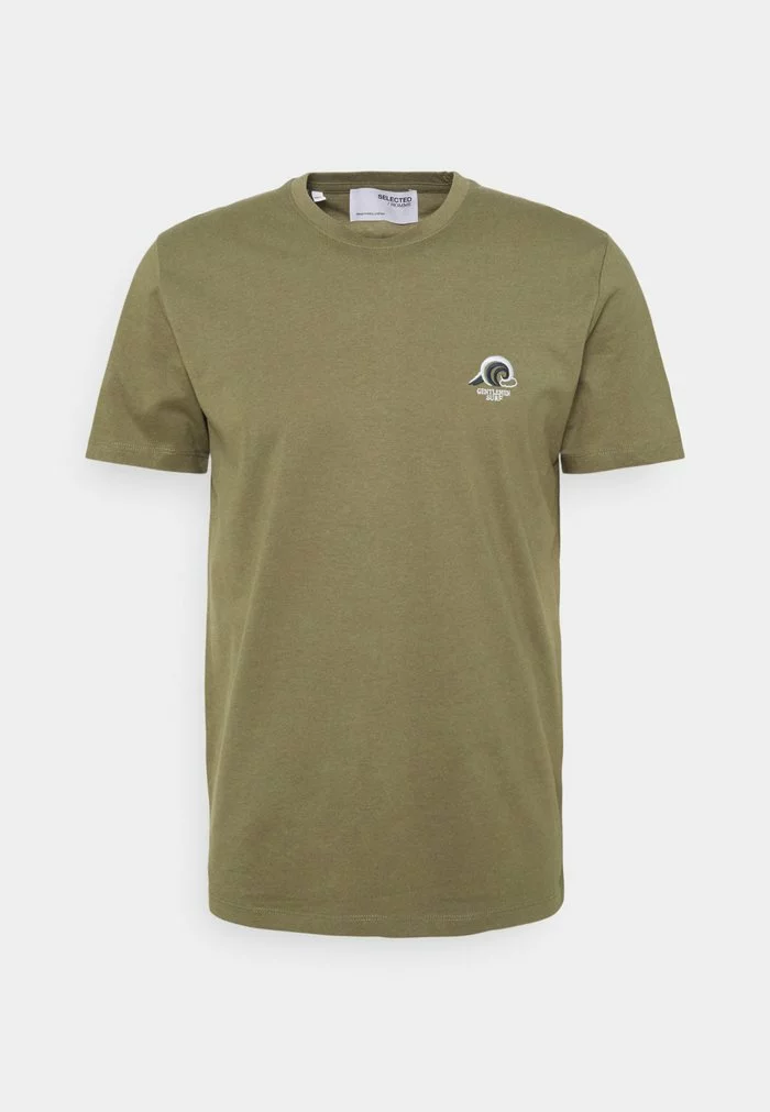 Selected Homme SLHFATE CAMP O NECK TEE - T-shirt Imprimé - Dusky Green 6 Selected Homme SLHFATE CAMP O NECK TEE - T-shirt Imprimé - Dusky Green – Image 6