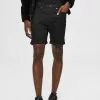 Selected Homme Short En Jean - Black Denim