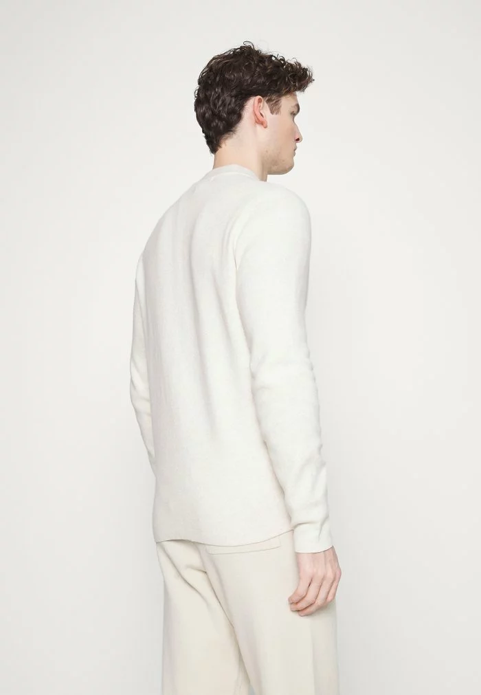 Selected Homme SLHRONNY ZIP CARDIGAN - Gilet - Egret Melange 3 Selected Homme SLHRONNY ZIP CARDIGAN - Gilet - Egret Melange – Image 3