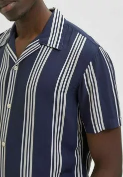 Selected Homme GESTREIFTES - Chemise - Dark Blue -Selected Homme Soldes Boutique bb1d71e218e348c0b09cebd7a71f1bac
