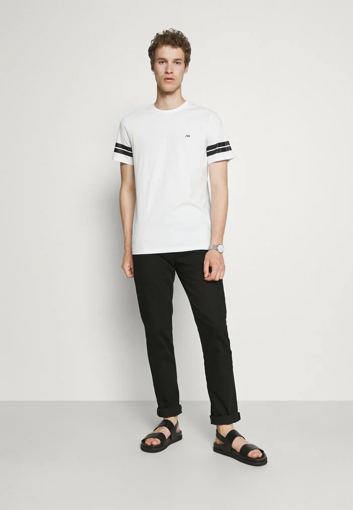 Selected Homme SLHREGPATO O NECK TEE - T-shirt Imprimé - White 2 Selected Homme SLHREGPATO O NECK TEE - T-shirt Imprimé - White – Image 2