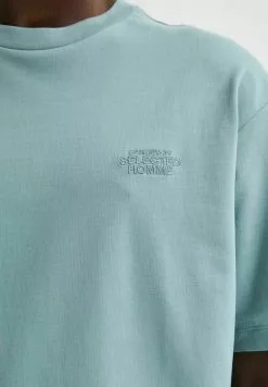 Selected Homme T-shirt Basique - Chinois Green -Selected Homme Soldes Boutique bbd68492262b4b53bf4964c50cde2d2b