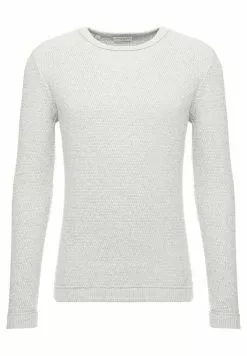 Selected Homme SLHVICTOR CREW NECK - Pullover - Light Grey Melange -Selected Homme Soldes Boutique bc03765941c74223b0acd36256e80c12