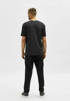 Selected Homme KURZE ÄRMEL - T-shirt Basique - Jet Black -Selected Homme Soldes Boutique bc8bf153b34149b882ef4674d930556b