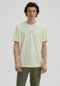 Selected Homme T-shirt Imprimé - Lemon Icing