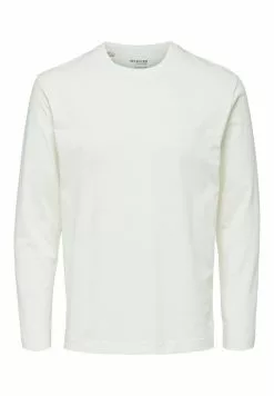 Selected Homme T-shirt à Manches Longues - Egret -Selected Homme Soldes Boutique bda54c1de6484014af7108ceac3845d0