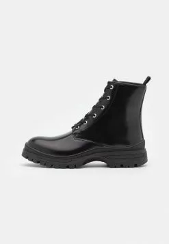 Selected Homme SLHBRODY BOOT - Bottines à Lacets - Black