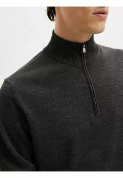 Selected Homme Pullover - Medium Grey Melange -Selected Homme Soldes Boutique c023b0eb259e4adbb53f8ef305722d36