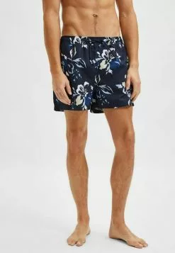 Selected Homme BEDRUKTE - Short De Bain - Sky Captain