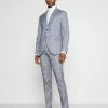Selected Homme SLHSLIM KYLELOGAN - Blazer - Light Blue/blue