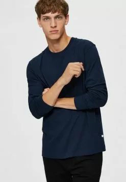 Selected Homme T-shirt à Manches Longues - Navy Blazer -Selected Homme Soldes Boutique c162467eac1b40dd8d8e97c093ff9d2f