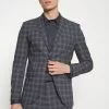 Selected Homme SLHMYLOLOGAN CHECK SUIT - Costume - Dark Grey/blue