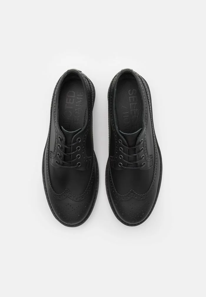 Selected Homme SLHTIM BROGUE SHOE CLEAN - Derbies - Black 4 Selected Homme SLHTIM BROGUE SHOE CLEAN - Derbies - Black – Image 4