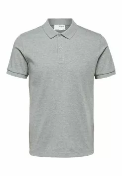 Selected Homme Polo - Medium Grey Melange