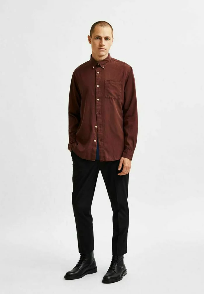 Selected Homme Chemise - Bitter Chocolate 2 Selected Homme Chemise - Bitter Chocolate – Image 2