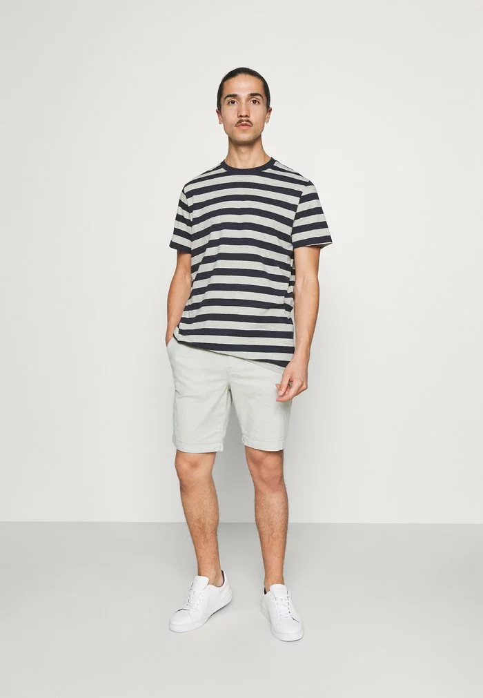 Selected Homme MAXWELL ONECK TEE - T-shirt Imprimé - Sky Captain/melange 2 Selected Homme MAXWELL ONECK TEE - T-shirt Imprimé - Sky Captain/melange – Image 2