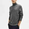Selected Homme ROLLKRAGEN - Pullover - Dark Grey Melange
