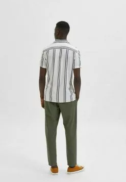 Selected Homme GESTREIFTES - Chemise - Egret -Selected Homme Soldes Boutique c30cbd38d8b04662aa034c519e057a3a