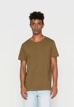Selected Homme SLHMORGAN O NECK TEE - T-shirt Basique - Dark Olive